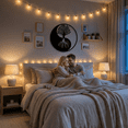 thumbnail image 4 of Yin Yang Metal Wall Art for Home and Outside - Wall-Mounted Geometric Metal Wall Decor - Drop Shadow 3D Effect Wall Decoration for Living Room Bedroom, 4 of 9