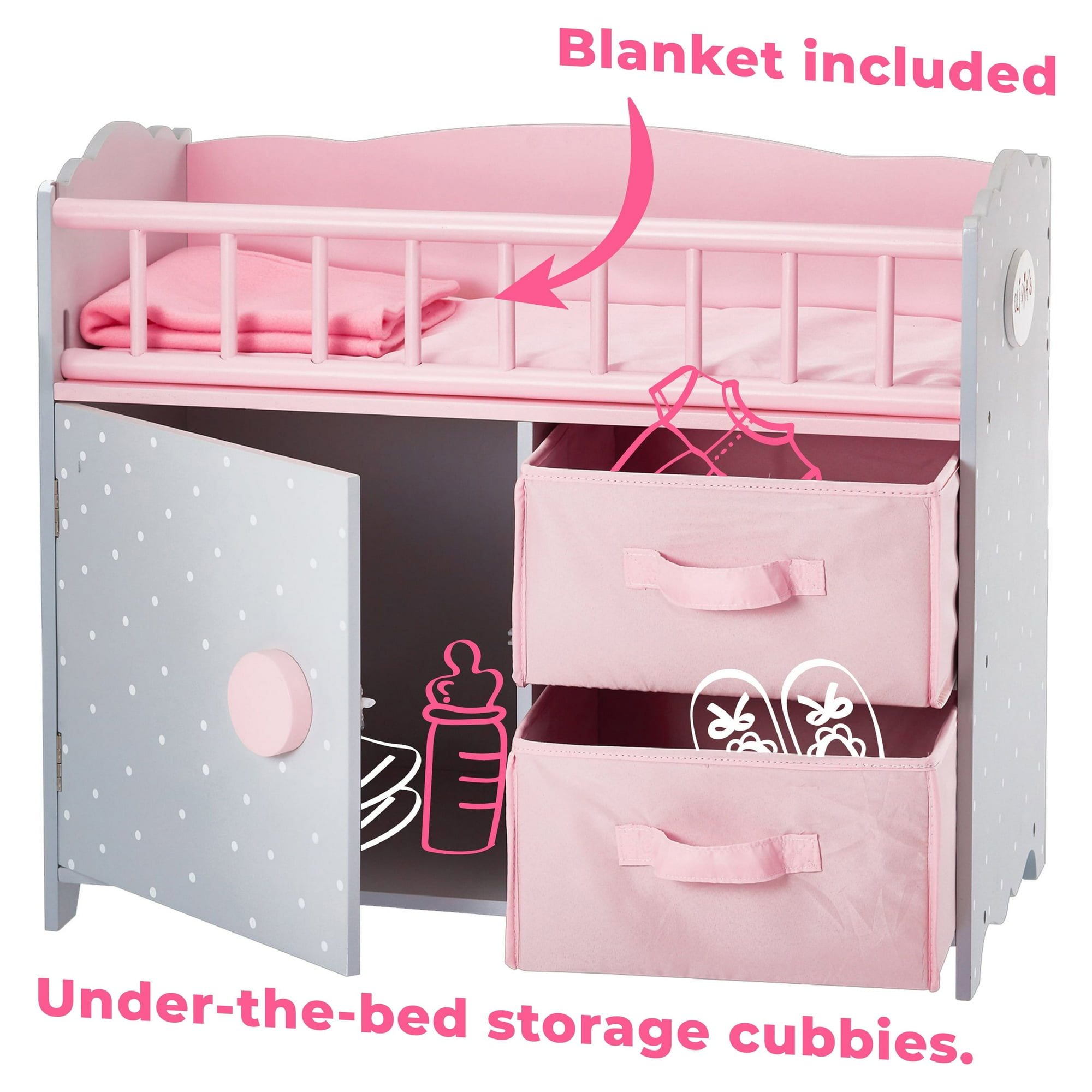 Baby doll bed with storage discount