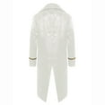 thumbnail image 7 of iiniim Boys Medieval Victorian Steampunk Jacket Renaissance Long Sleeve Embroidery Tailcoat White 8, 7 of 7