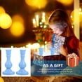 thumbnail image 5 of DEEPCRAFF Candle Stand Blue Home Decor Centerpiece Candlestick for Dinner Parties 2Pack 6.5x3.3in, 5 of 8