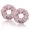 Pink, variant on WIGI Silk Scrunchies Set of 2, 100% Pure Mulberry Silk, No Damage Hair Ties for Women - Super Soft, Stylish, Hair Friendly for All Hair Types (3.54" Diameter)