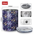 thumbnail image 4 of Floral 12oz Stainless Steel Coffee Mug – Double-Wall Insulated Cup with Spill-Resistant Lid, 360° Full-Print Design, Keeps Drinks Hot & Cold for Home, Office, Travel,Thanksgiving,Christmas, Spring, 4 of 5