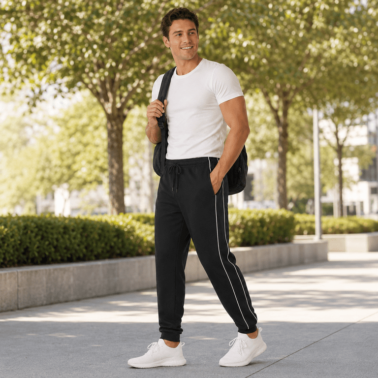 Daresay Men's Fleece Jogger Sweatpants, 3-Pack photo 5
