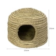 thumbnail image 2 of Bangcool Rabbit Grass Bed Natural Bite Proof Straw Bunny Sleeping Bed Rabbit Bed Cave, 2 of 10