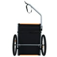 thumbnail image 3 of Pefilos 49" Dog Bike Trailer for Small and Medium Dogs, Pet Stroller Bicycle Carrier w/Hitch, Suspension, Visibility Flag and Reflectors, Orange, 3 of 9