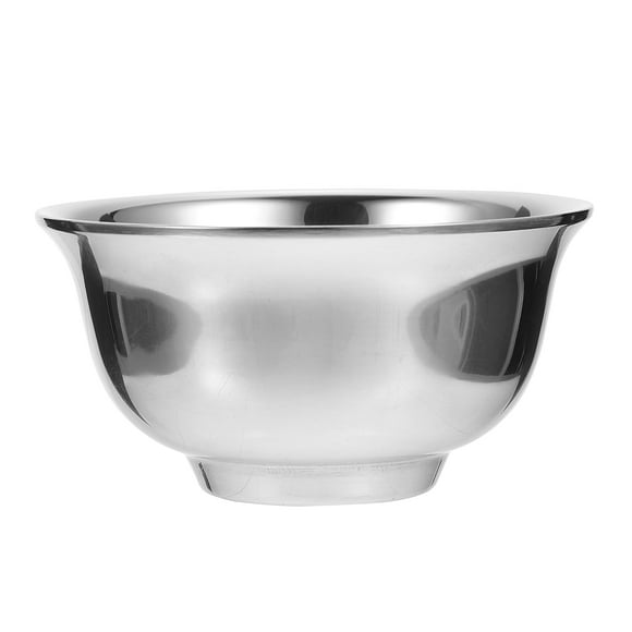 Cuenco de afeitar de acero inoxidable, cuenco para hacer espuma de jabón de afeitar para hombres, para peluquero casero