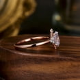 thumbnail image 4 of 18K Rose Gold Oval Shape Moissanite Cubic Zirconia Engagement Ring for Women, 4 of 5