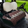 thumbnail image 2 of Golf Cart Seat Covers for 2 Seater, Rugby Sport Soft Microfiber Cart Seat Towel Blanket, Usa Sport White Red Brown Ball Absorbent Breathable Non Slip Bench Seats Protector for Golf Course 51"x31", 2 of 9