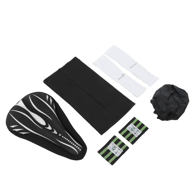 Bike Seat Set Bike Saddle Set Breathable Bike Seat Cushion Accessories Bike Seat Set Ergonomic Prevent Slipping Breathable Pain Relief Bike Saddle Set With Bungee Cord For ANGGREK AC7278