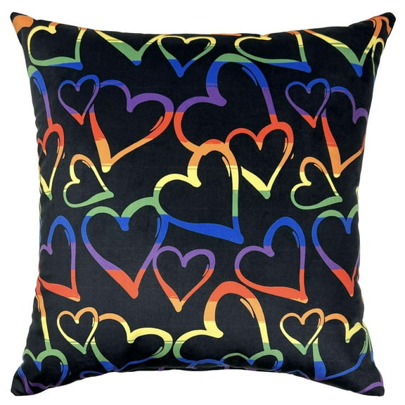 hometrends Multi Hearts Decorative Pillow