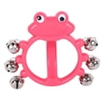 thumbnail image 2 of Rattle Bell, Fun Playing Musical Rhythm Toy Plastic Percussion Instrument Hand Jingle Bell  for Performance W209 Rose Red, 2 of 7