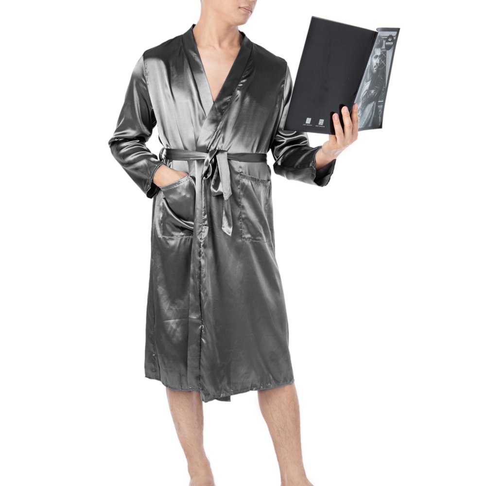 big and tall satin robe