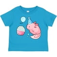 thumbnail image 3 of Inktastic Cute Axolotl Birthday with Cupcake Boys or Girls Toddler T-Shirt, 3 of 5