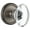 Antique Pewter, variant on Grandeur Provence Crystal Door Knob with Georgetown Plate