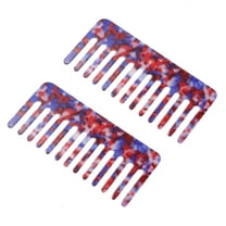 2 Pcs Anti-Static Hair Comb Wide Tooth for Curly Hair Hair Care Detangling Comb 2.5mm Thick Colorful