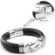 thumbnail image 5 of Love You Forever Connected Braided Leather Bracelet, To My Son/grandson/husband Bracelet, Leather Knot Bracelet Jewellery Gift, 5 of 5