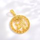 thumbnail image 1 of Collar para parejas de hombres y mujeres con gran dragón dorado chapado en oro de 24 k Este colgante del zodiaco del dragón Joyería, 1 of 5