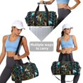 thumbnail image 4 of Honeycomb Bee Starry Bee Honey Sports Duffel Bag with Shoe Compartment Travel Crossbody Bag for Gym Yoga Dance, 4 of 7