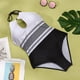 thumbnail image 5 of Trajes de baño de una pieza para mujer Control de barriga Cuello alto Espalda abierta Halter Traje de baño Traje de baño Zhivalor CPB-US-WZY115-3, 5 of 5