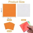 thumbnail image 2 of Uxcell 100 Pcs 3 x 3 Inch Square Aluminum Foil Candy Wrappers, Orange, 2 of 6