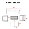 thumbnail image 3 of Catalina 8 Piece Outdoor Wicker Patio Furniture Set 08c, 3 of 6