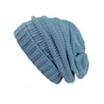 thumbnail image 2 of NYFASHION101 Exclusive Oversized Baggy Slouchy Thick Winter Beanie Hat - Denim, 2 of 4