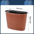 thumbnail image 4 of Unique Bargains Car Trash Can Hanging Car Door Faux Leather Plastic Trash Bin Khaki 1 Pcs, 4 of 6