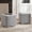 Gray, variant on 18.5" Wide Modern Square Boucle Upholstered Ottoman with Solid Wood Legs, Multi-Functional Sofa Footrest, Side Table, Extra Seating for Living Room, Bedroom, Fully Assembled (Brown)