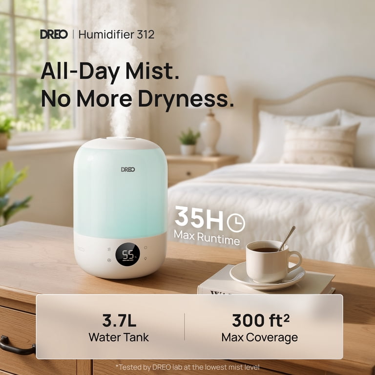 Dreo Cool Mist Humidifier, 3.7L, 35-Hour Runtime, 26dB Quiet photo 6