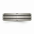 thumbnail image 3 of Titanium Enameled Flat 6mm Satin & Polished Band Size: 13; for Adults and Teens; for Women and Men, 3 of 6
