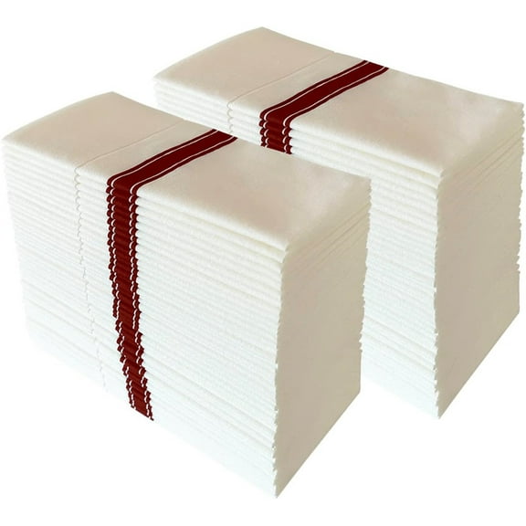 Bexikou Dinner Napkins with Built-in Pocket,Linen-Feel Absorbent Disposable Paper Hand Napkins for Parties, Weddings, Dinners or Events, Prefolded, Pack of 50