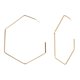 thumbnail image 5 of Pendientes de tuerca Yuyangstore Pendientes de tachuelas geométricos Aro dorado, 5 of 8