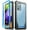 Blue/Clear, variant on Poetic Guardian Case for Samsung Galaxy A52 4G & 5G, Clear Case with Built-in Screen Protector, Pink/Clear