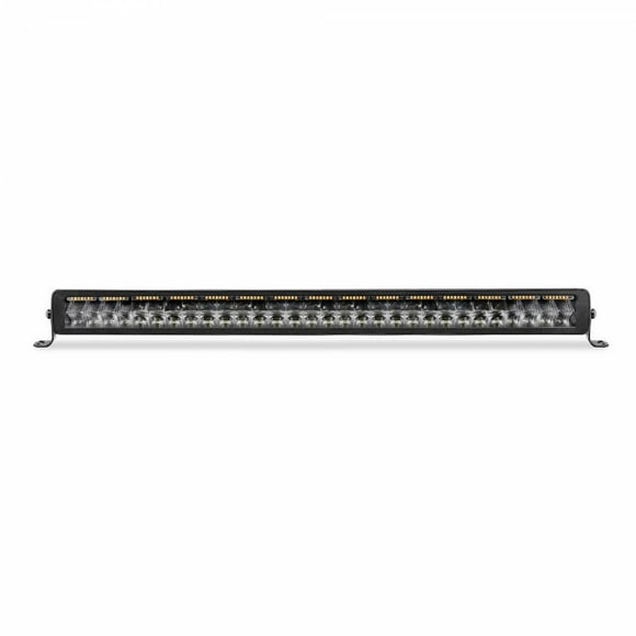 Go Rhino Light Bar 753003012CDS Blackout Series; LED Bulb; 30 Inch Length; 60 OSRAM 5 Watts; 300 Watts At 9.20/12 Volt - 4.70/24 Volt; Combo Beam; 25 200 Raw Lumen; Clear/Amber Polycarbonate Lens