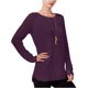 thumbnail image 2 of Suéter de punto Pointelle Maison Jules para mujer morado grande, 2 of 2