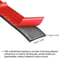 thumbnail image 3 of Uxcell 0.6"W x 1/16"T x 10'L Adhesive Rubber Strips Solid Neoprene Rubber Strips Sheet, 3 of 6