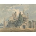 thumbnail image 3 of Thomas Girtin 18x15 Black Modern Framed Museum Art Print Titled - Kirkstall Abbey from the N.W. (ca. 1792), 3 of 5