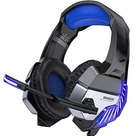 BENGOO K8 Gaming Headset for PS4, Xbox One, PC, Mac, Noise Cancelling Over Ear Headphones with 