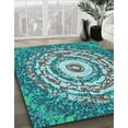 thumbnail image 2 of Ahgly Company Indoor Rectangle Patterned Greenish Blue Green Area Rugs, 7' x 9', 2 of 6