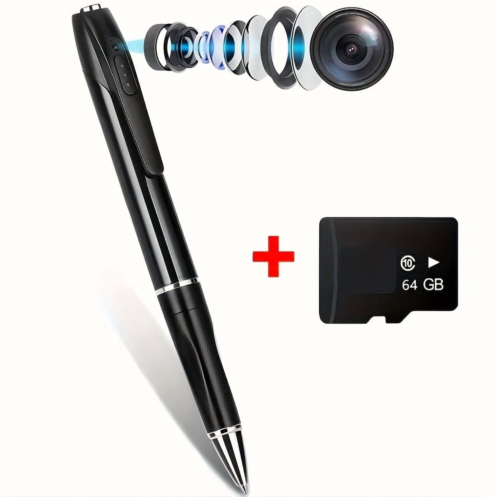 32GB Portable USB MP3 Player & Voice Recorder Pen, 1080P HD Body Camera with Touch CONTROL, for Conference, Lecture, Indoor/Outdoor Security Recording