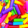 thumbnail image 5 of Bonka Bird Toys 2469 Pk 100 Colorful Plastic Tube Beads Foot Talon Craft Part Bird Toys, 5 of 7