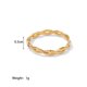 thumbnail image 1 of Uworld-Anillos gruesos de acero inoxidable 316L chapados en PVD, joyería de declaración de boda, concha de perla de agua dulce, anillo de circón, oro de 18K, 1 of 4