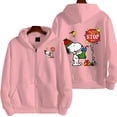thumbnail image 2 of Sudadera con capucha de dibujos animados de Snoopy Charlie Brown para hombre y mujer, sudadera de gran tamaño con cremallera, nueva chaqueta de pareja de dibujos animados de anime, 2 of 5
