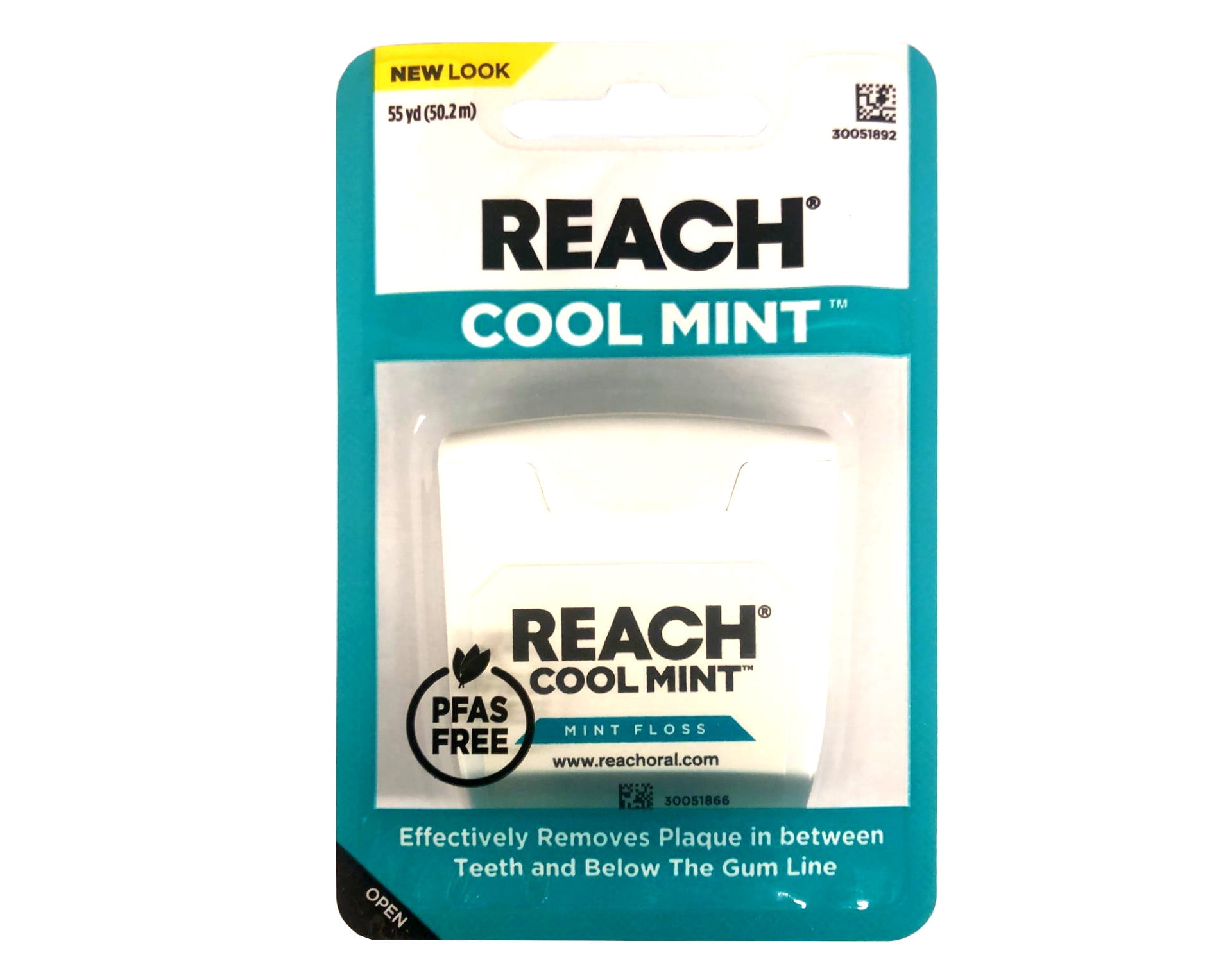 Reach, Dental Floss, 55yd, Cool Mint, Pack of 8, Waxed - Walmart.com