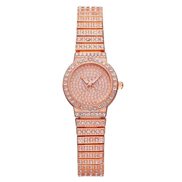 WREESH 1PC All-match Fashion Watch Female Fashion Quartz Watch Rhinestone Casual Watch