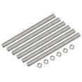 thumbnail image 1 of Unique Bargains 15Pack M14 x 200mm Fully Threaded Rod w 15Pack Hex Nuts, 2mm Pitch 304 Stainless Steel Right Hand Threaded Rod, 1 of 4