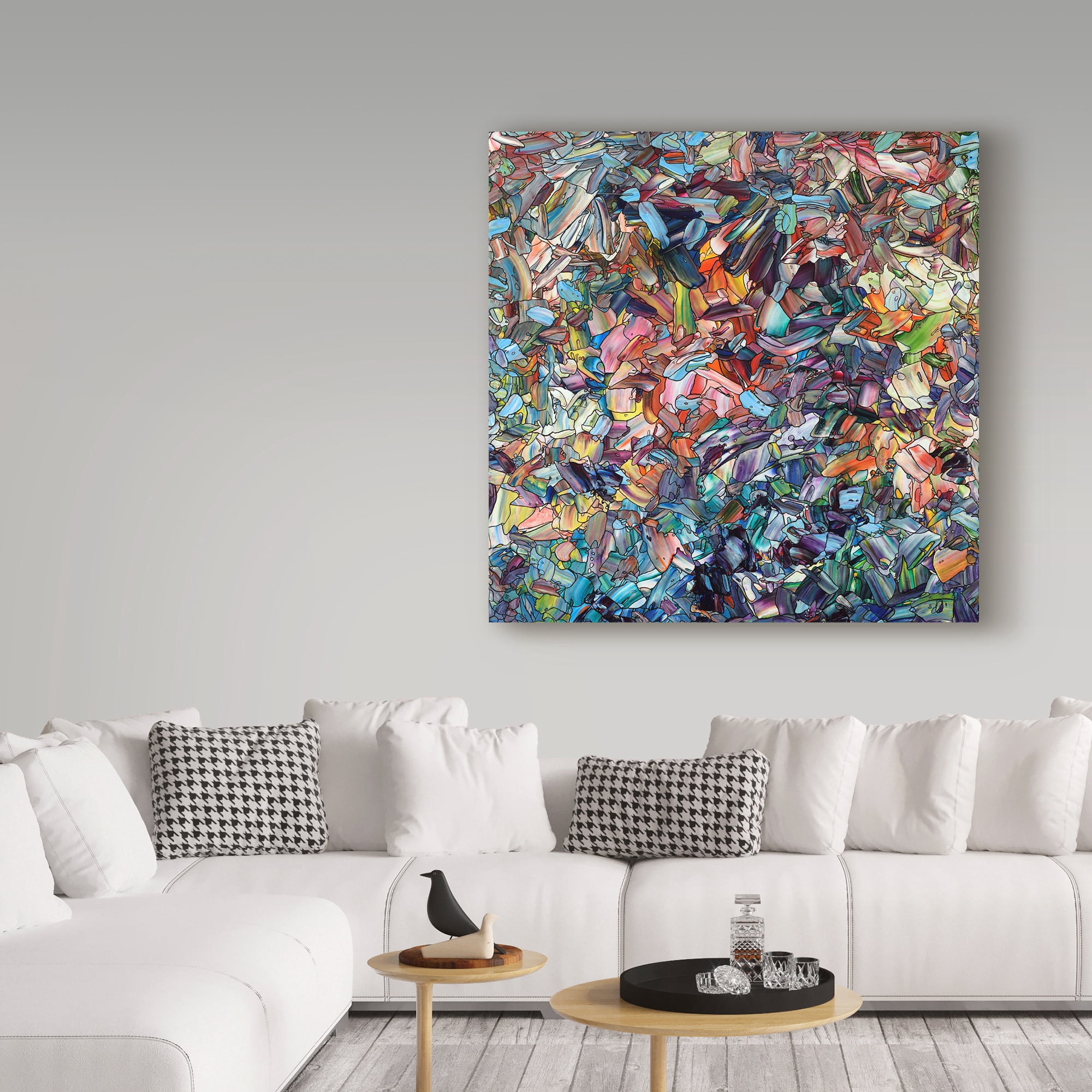 James W. Johnson 'Fragmenting Heart' Canvas Art