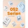 thumbnail image 2 of Adaptador de Enchufe LENCENT Blanco con 4 Salidas y 4 Puertos USB para Japón, Canadá y México, 2 of 7
