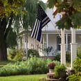thumbnail image 2 of Vispronet 3ft x 5ft Thin Blue Line American Flag with 6ft Flagpole, 2 of 8