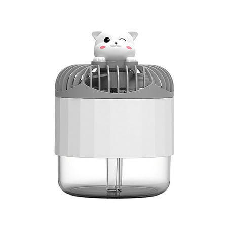 

Small Humidifiers For Bedroom Humidifiers Bedroom Humidifier Usb Rechargeable Air Conditioner Humidification Fan Household Desktop Table Fan High Wind Air Circulation Fan White